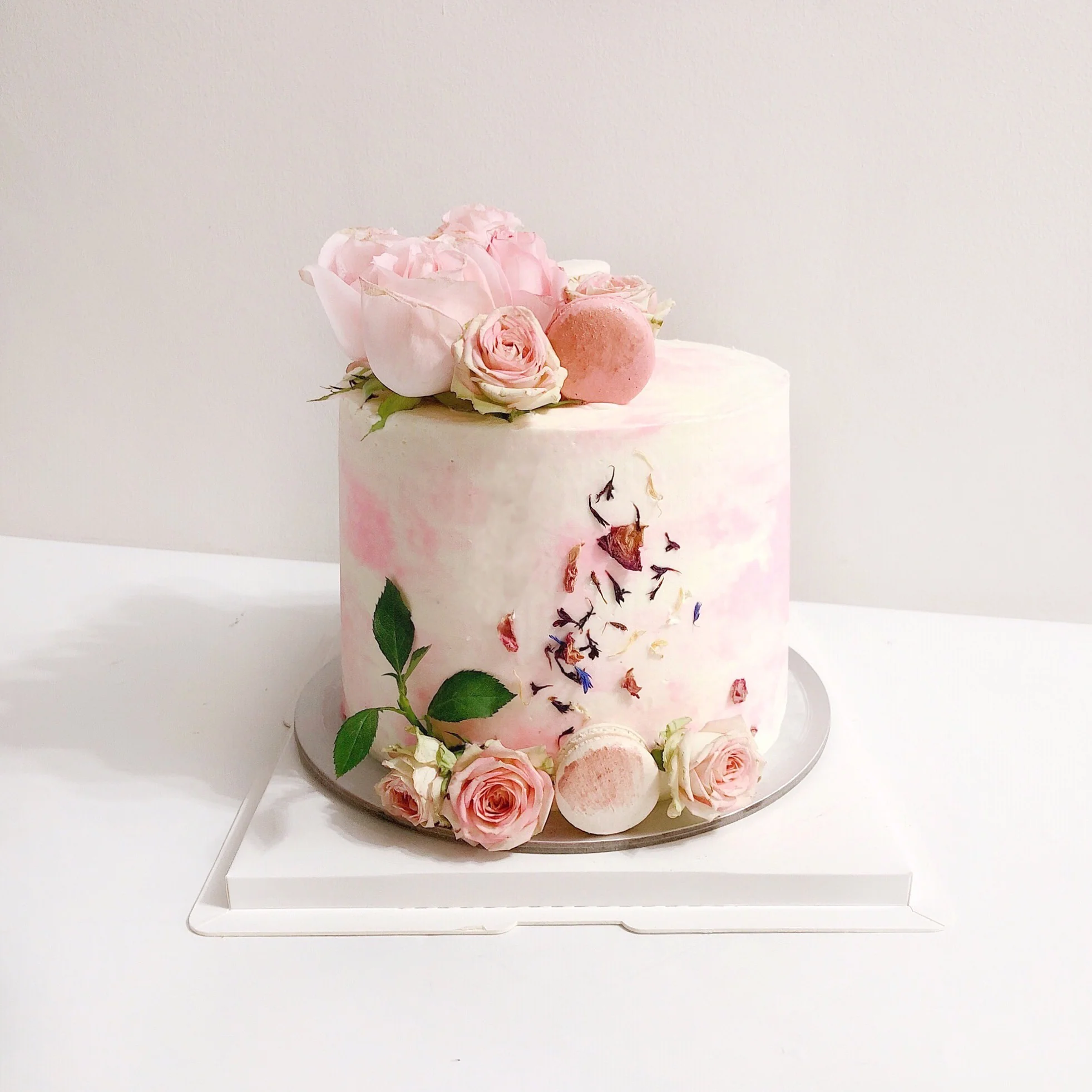 Rose Petals Pink Floral Cake | Birthday Cake