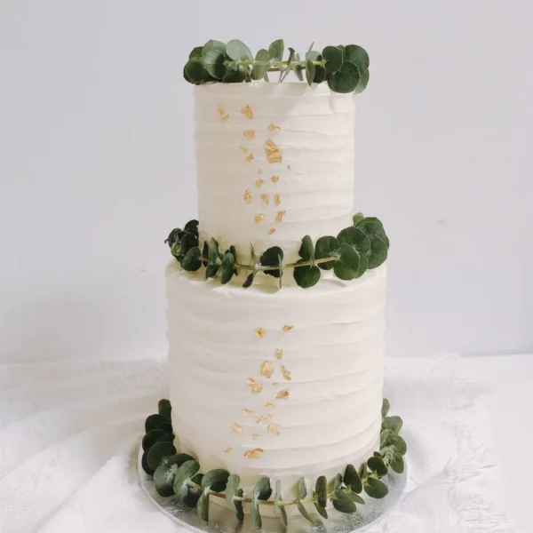 Minimalist Earthy Tiered Cake | Wedding Cake in Singapore