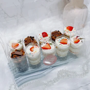 Party Desserts Cake Cup Shots (Box of 10) | Best Customisation Cake Shop