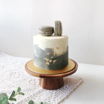 Neutral Grey x Gold Cake | Best Customisation Cake Shop