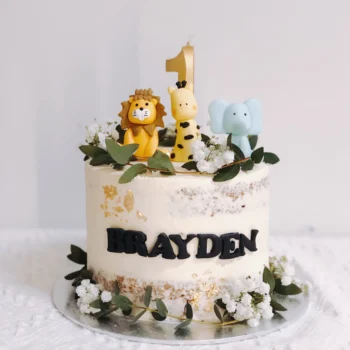 Rustic Safari Animal Cake | Best Birthday Cake