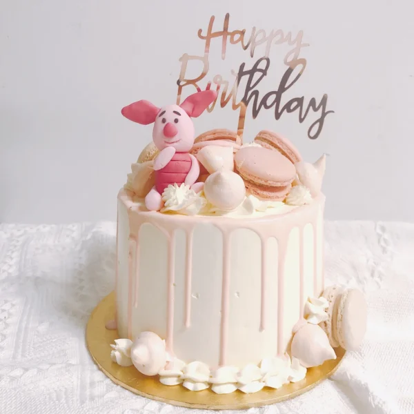 Piglet Drip Cake | Birthday Cake For Girl