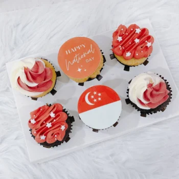 Singapore National Day Cupcakes (Box of 6) | Best Bakery in Singapore