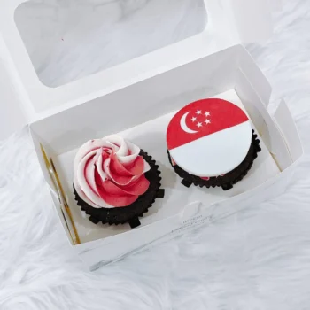 Set A: National Day Cupcakes - Min 10 Boxes | Best Bakery in Singapore