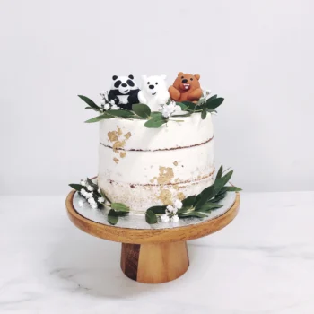 Rustic We Bare Bear Cake | Best Customisation Cake Shop