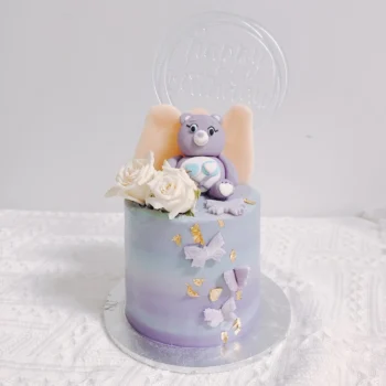 Light Purple Carebear Cake | Birthday Cake For Girl