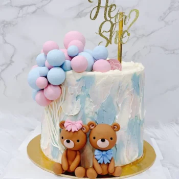Gender Reveal - Sweet Bear x Balloon Cake | Best Cake Shop