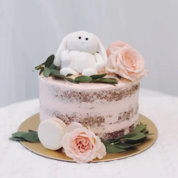 Pink Rustic Rabbit Cake | Best Online Bakery In Singapore