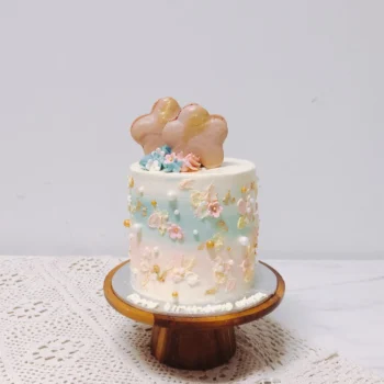 Painted Florals with Stars Cake | Online Cake Delivery