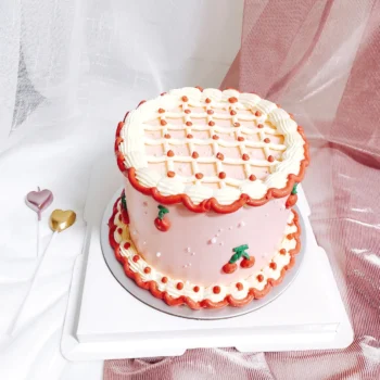 Korean Style - Cherries Cake | Online Cake Delivery