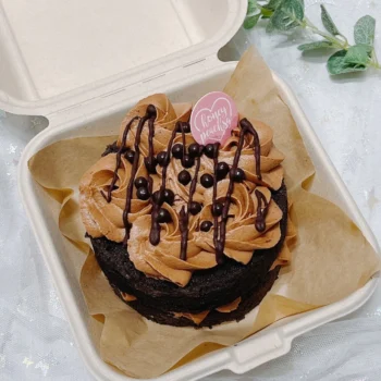 Decadent Double Chocolate Cake [Gourmet] Lunch Box Bento Cake | Best Customisation Cake Shop