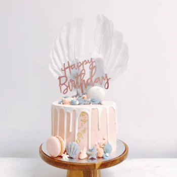 Feather Wings Cake Topper | 21st Birthday Cake