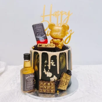 Golden Bear x Alcohol Cake | Customised Cake