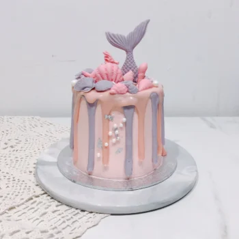 Pink x Purple Mermaid Petite Cake | Birthday Cake Delivery