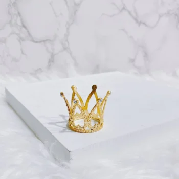 Miniature Gold Crown | 21st Birthday Cake