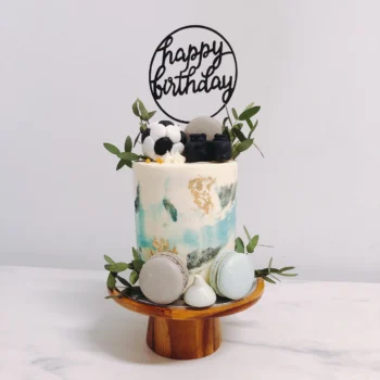 Blue Rustic Football x Game Controller Cake | Best Birthday Cake