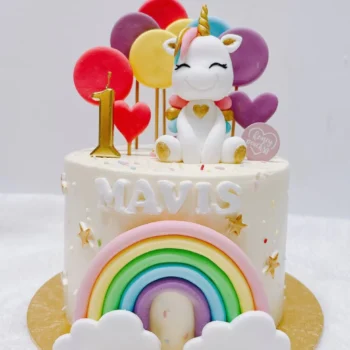 Colourful Rainbow Unicorn Cake | Best Online Bakery In Singapore