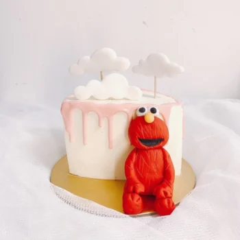Half Cake - Elmo Drip Cake | Best Bakery in Singapore