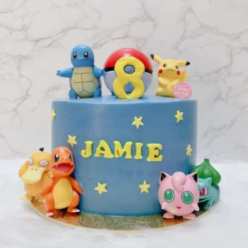 Pokémon Family Custom Cake | Online Cake Delivery