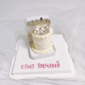 White Princess Crown - Jewelry Mini Cake | Best Online Bakery In Singapore