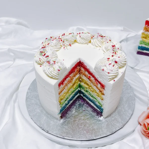 Signature Vanilla Rainbow Cake | Birthday Cake Delivery