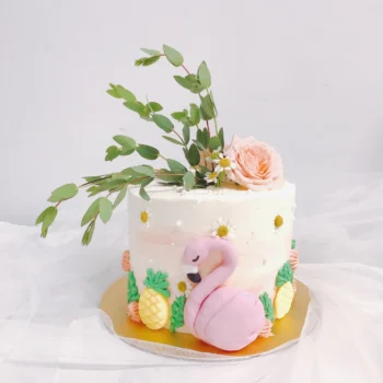 Hawaii Pink Flamingo Cake | Best Birthday Cake