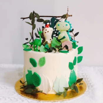 Rustic Dinosaur Cake | Best Customisation Cake Shop