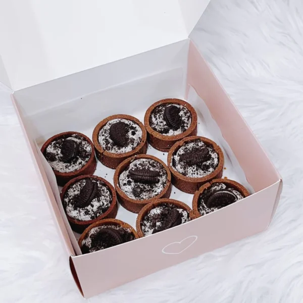 Chocolate Oreo - Cookies n' Creme Tarts (Box of 9) | Customised Cake