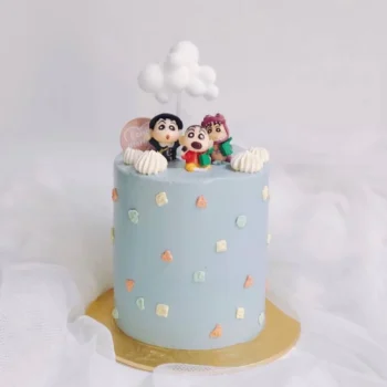 Shin Chan Crayon Blue Cake | Best Customisation Cake Shop