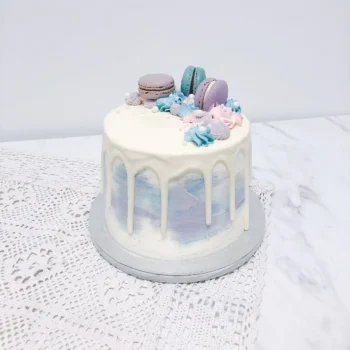 Pastel Macarons Overloads Drip Cake | Customised Cake