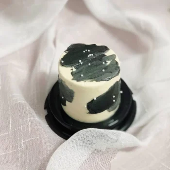 Mini Cake - Abstract Black | Best Online Bakery In Singapore