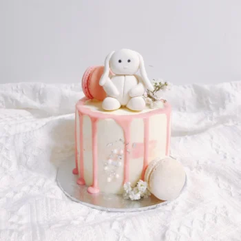 White Rabbit Drip Cake | Online Cake Delivery