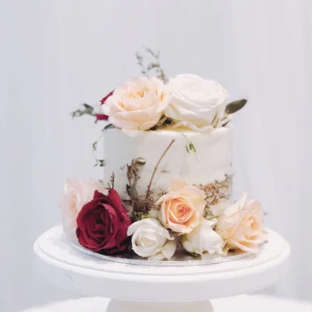 Semi-Naked Rustic Floral Cake | Best Customisation Cake Shop
