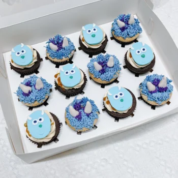 Monsters, Inc. (Sulley) - Cupcakes (Box of 12) | Best Bakery in Singapore