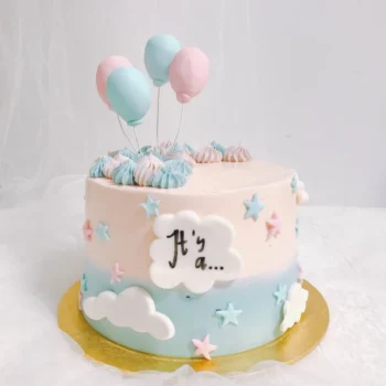 Gender Reveal Balloon Cake | Best Cake Shop
