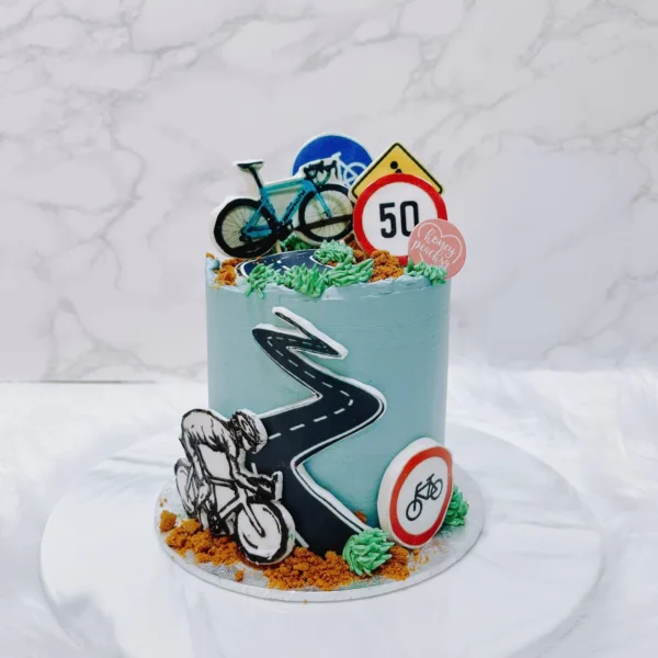 Bicycle Blue Cake | Best Birthday Cake