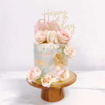 Classic Pastel Butterflies Cake | Best Online Bakery In Singapore
