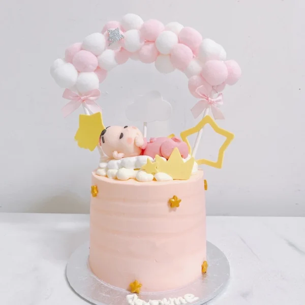 Baby Girl - Full Month Cake | Birthday Cake Singapore