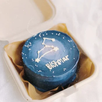 Korean Lunch Box Bento Cake - Milky Way Galaxy