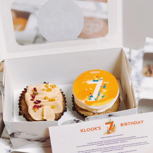 Custom Logo Cupcakes Set - Min 10 Boxes | Cakes And Desserts