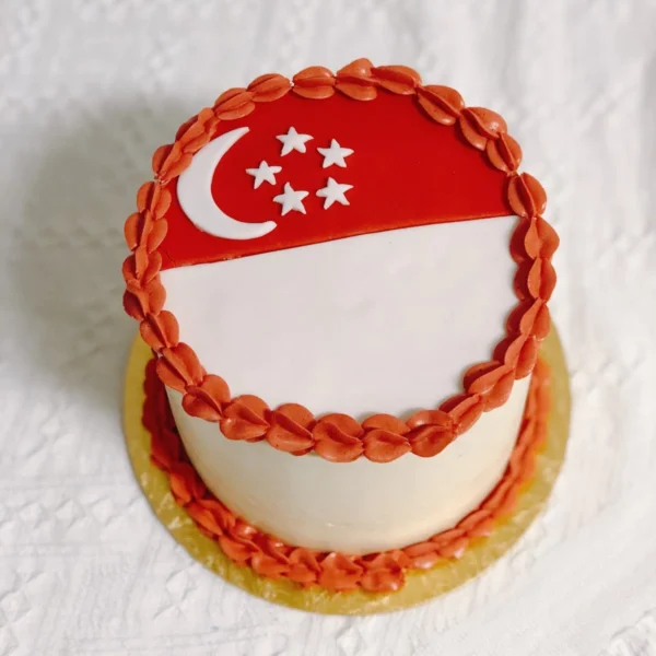 National Day Singapore Flag Cake