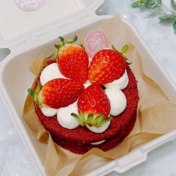 Red Velvet Cream Cheese [Gourmet] Lunch Box Bento Cake