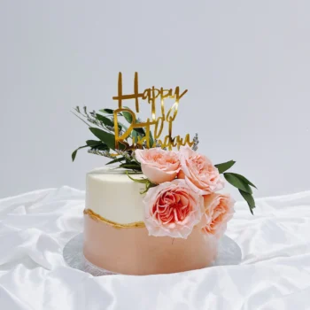 Blush Pink Floral Cake