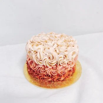 Blush Pink Rosette Cake