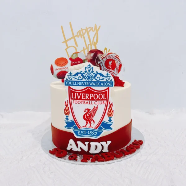 Liverpool Football Red Cake | Best Cake for Mens - Cake Delivery