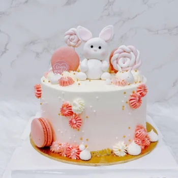 Pink Bunny Lollipop Girl Cake | Best Kids Cake in Singapore