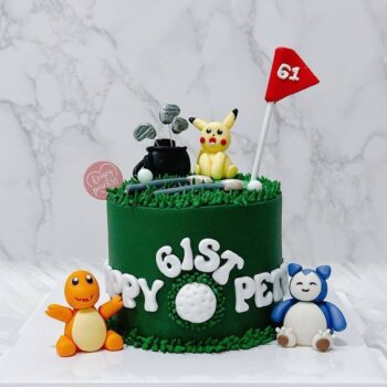 Golf x Pokémon Cake