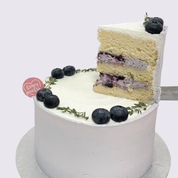 Fresh Blueberries Vanilla Cake