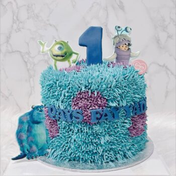 Monster Inc Themed Cake