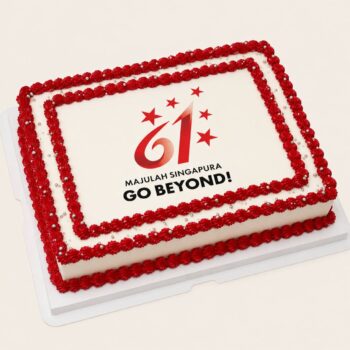 SG61 Rectangular Cake National Day Singapore